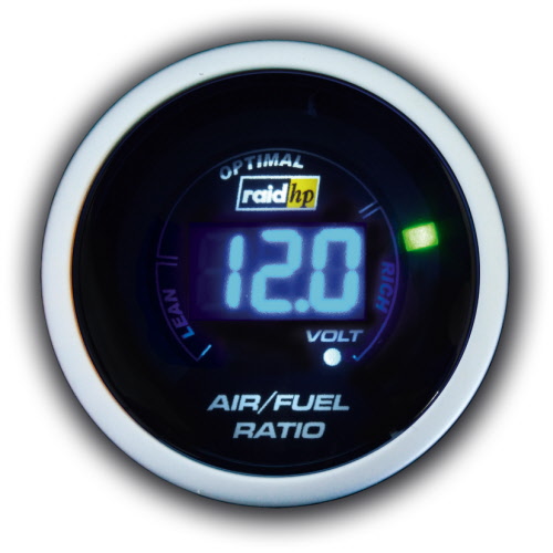 Air / fuel ratio meter (AFR) digitaal, blauwe LED